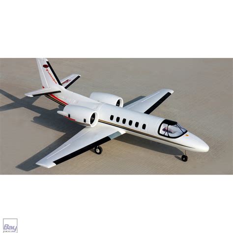 Dynam Cessna 550 Turbo Jet EPO 1280mm Weiss PNP V2 Bay Tec Modelltechnik