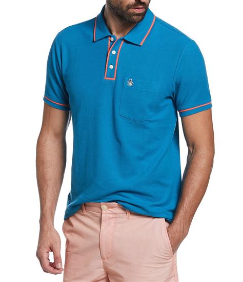 Original Penguin Big And Tall Earl Pique Short Sleeve Polo Shirt Dillards