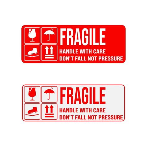 printable fragile for shipping packages label. 4511232 Vector Art at ...