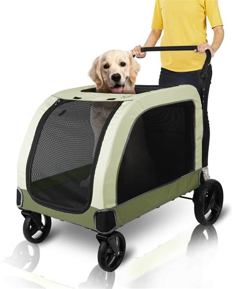 Amazon.com: ZHUOKECE Extra Large Pet Stroller for Large Dogs, Up to 132 ...