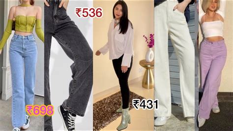 Trendy Meesho Wide Leg Jeans Haul Starting Try On Haul Neetu