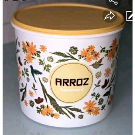 Tupperware Tupper Pote Para Armazenamento Arroz Floral 5kg Plus