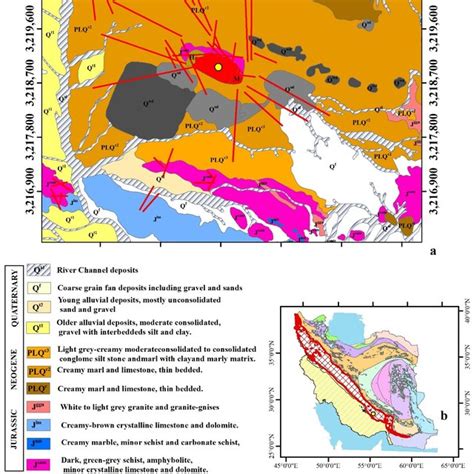 A Geological Map Of Gol Gohar Iron Ore Deposit Scale 125000 B