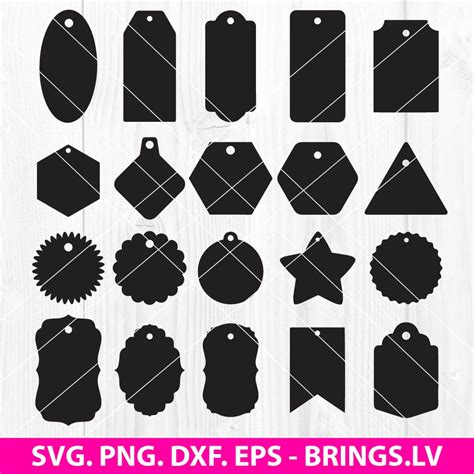 Gift Tag SVG Gift Tag PNG Cricut Silhouette Cutting Files Instant Download