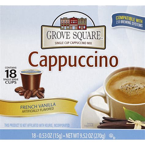 Grove Square Cappuccino French Vanilla Single Serve Cups Each