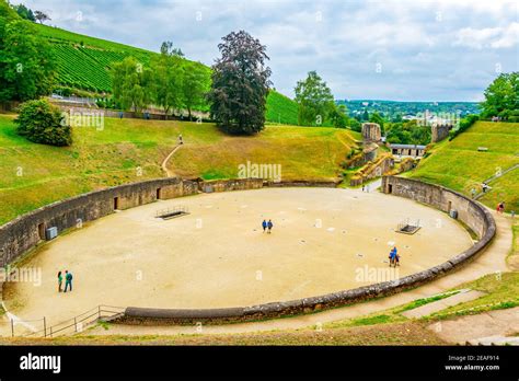 An Old Roman Amphitheater In Trier Germany Stock Photo Alamy