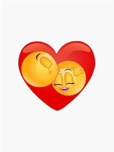 "Love couple emoji" Sticker by SSSTUDIOONE | Redbubble