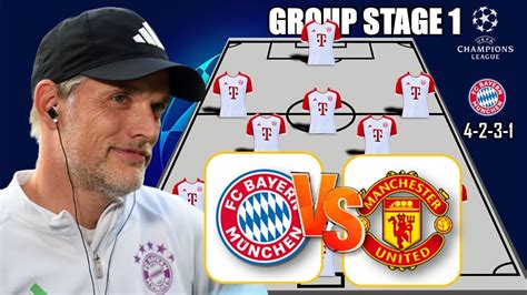 Bayern Munich Vs Man United Bayern Munich Potential Starting Lineup