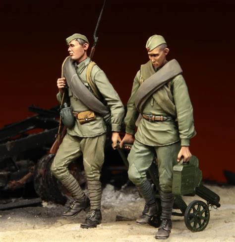 Tuskmodel Skala Harz Modell Figuren Kits Sowjetischen Soldaten