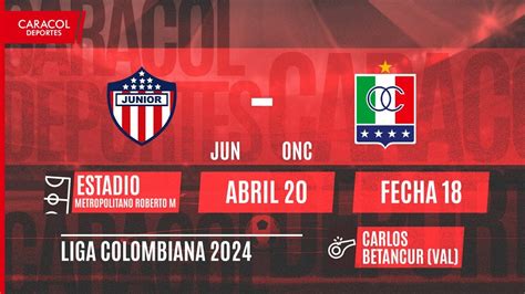 EN VIVO Junior vs Once Caldas Liga Colombiana por el Fenómeno del