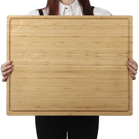 Extra Large Organic Bamboo Cutting Board X Inch Butcher Block