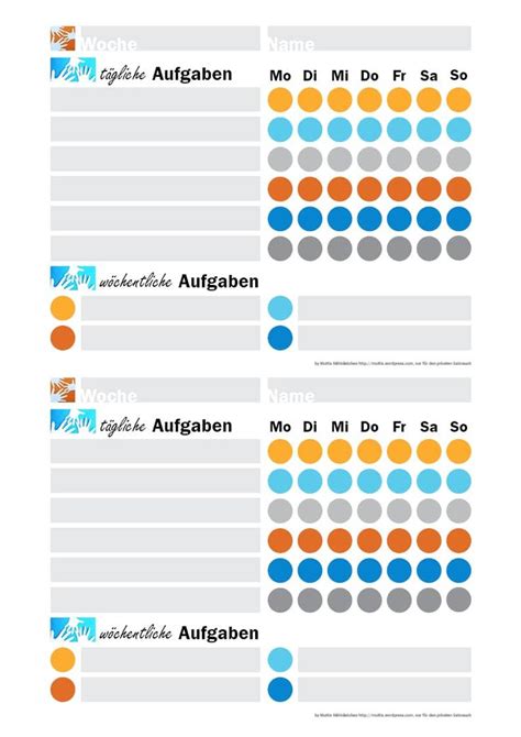 Checkliste für täglichen Aufgaben kostenloser Download