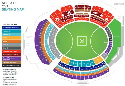 Adelaide Oval Seat Map