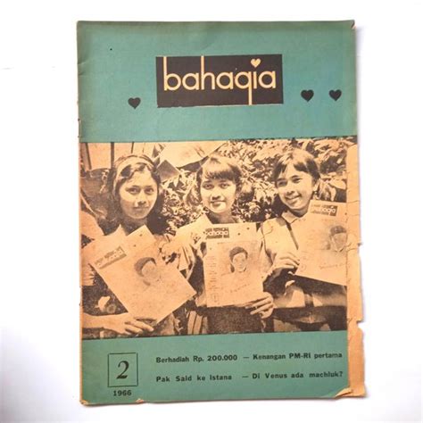 Jual Barang Jadul Majalah Lama Langka BAHAGIA No 2 1 Mei 1966 Antik Di