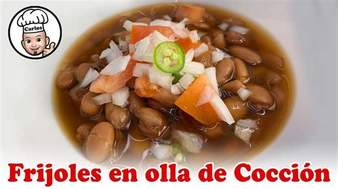 Cómo cocinar Frijoles en olla de Cocción YouTube