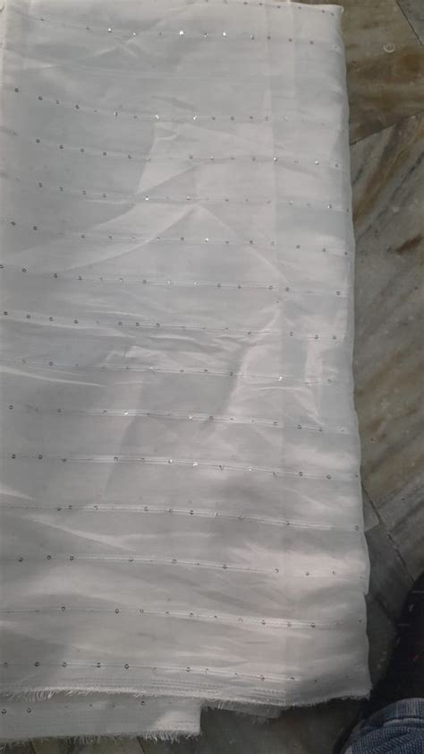 Dyeable Chanderi Fabric Plain Solids White At Rs Meter In Surat