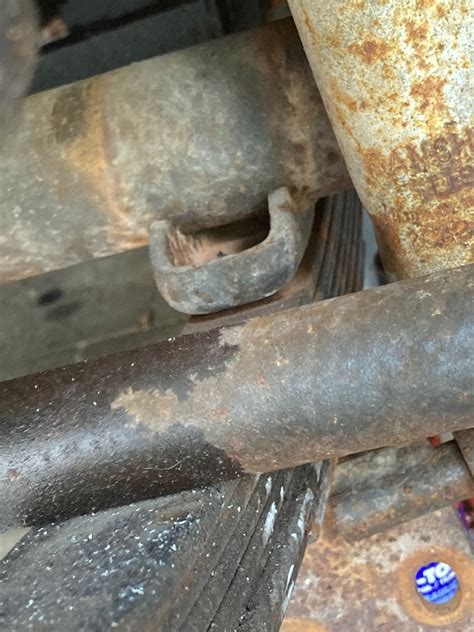 Stacked Metal On Top Of Leaf Spring