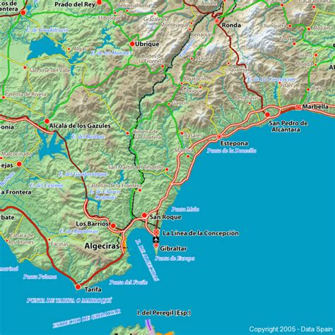 Large Map of Spain's Cities and Regions