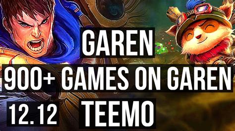 Garen Vs Teemo Top 5 0 4 2 1m Mastery 900 Games Euw Master