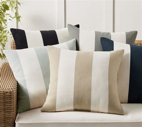 Classic Striped Indoor Outdoor Pillows Pottery Barn