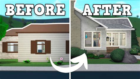 Renovating This Bloxburg STARTER HOUSE Into A REALISTIC House YouTube