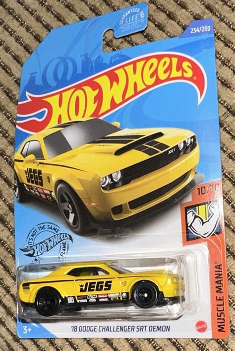 Hot Wheels ‘18 Dodge Challenger Srt Demon Jegs New Ebay