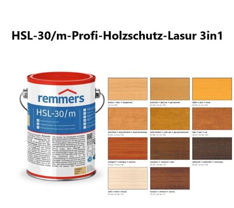 Remmers Hsl M Profi Holzschutz Lasur In Masterbau Shop