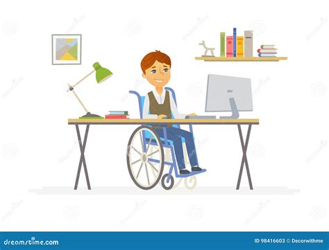 Education Of Disabled Kids Illustration | CartoonDealer.com #84164886