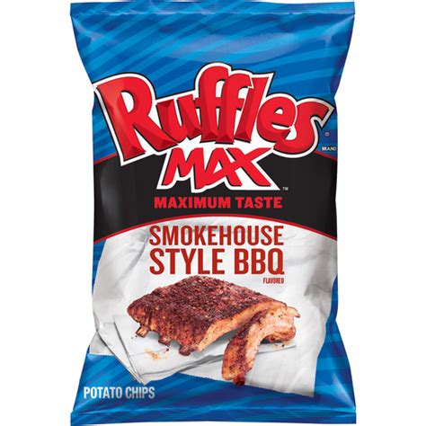 Ruffles® Max™ Smokehouse Style Bbq Potato Chips 9 Oz Bag Potato