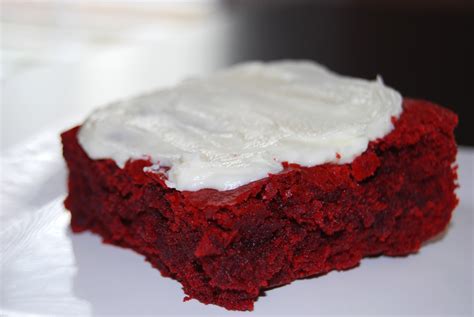 Red Velvet Brownies With White Chocolate Buttercream