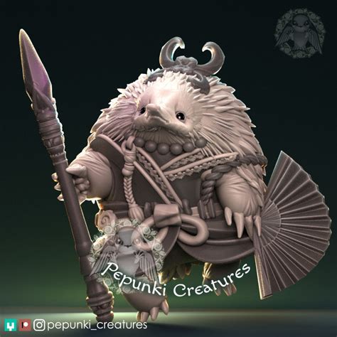 3D Printable Echidna Spearman Dancer by Pepunki Creatures