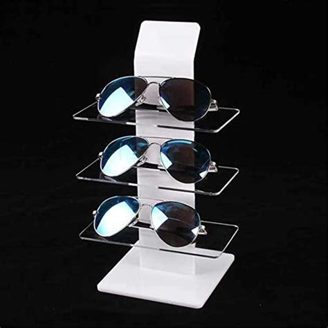 Custom Acrylic Wall Mounted Sunglass Display Rack With Logo Display