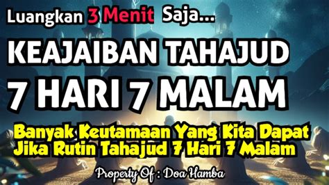 LUAR BIASA INILAH KEAJAIBAN SHOLAT TAHAJUD 7 HARI SECARA BERTURUT