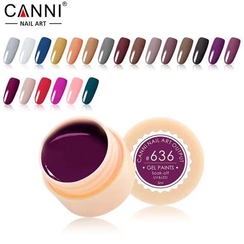 620 641 CANNI 5ml Gel Nail Polish Varnish Professional Soak Off Solid