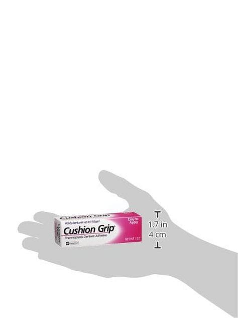 Cushion Grip Thermoplastic Denture Adhesive - Secure Dental Teeth, 1 oz - Walmart.com