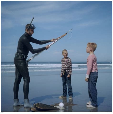 Spear Fishing In San Diego 1956 Slim Aarons Limited Edition Estate