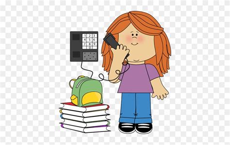 Answering Phone Clipart My Cute Graphics Phone Full Size Png