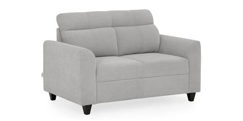 Buy Zivo Fabric 2 Seater Sofa In Cloudy Grey Colour By Duroflex Online