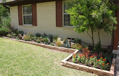 flower beds in front of house 13