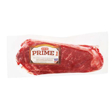 H E B Prime 1 Boneless Beef Strip Steak Shop Beef At H E B