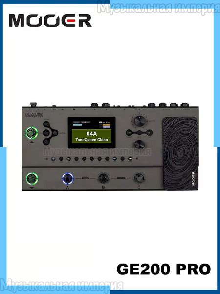 MOOER GE200 Pro Multi Effects Pedal Guitar Amp Modeling Processor ...