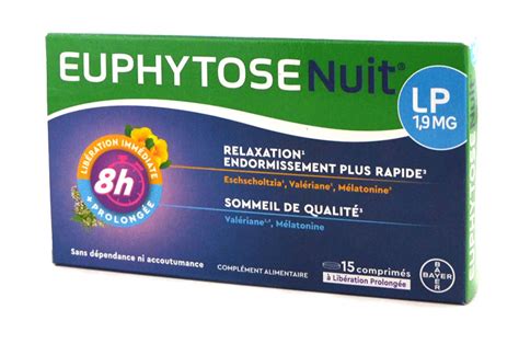 Euphytose Nuit Lp Mg Comprim S Pharma M Dicaments