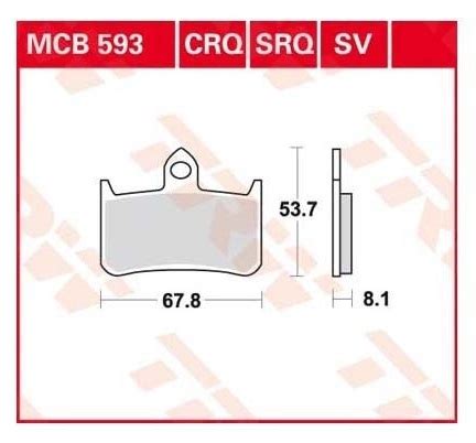 Set Placute Frana TRW MCB593 Honda CB 250 900 Hornet CBR 900