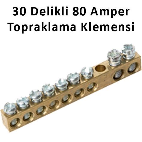 Delikli Amper Topraklama Klemensi