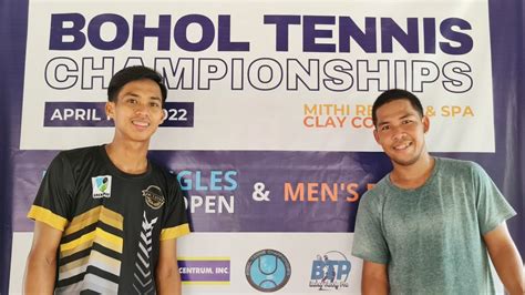 BOHOL TENNIS CHAMPIONSHIPS NATIONAL OPEN ERIC JAY TANGUB VS RANDY