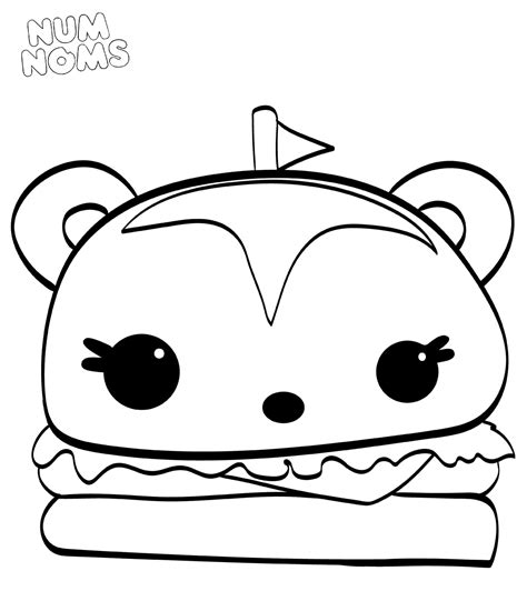 20 Free Printable Num Noms Coloring Pages