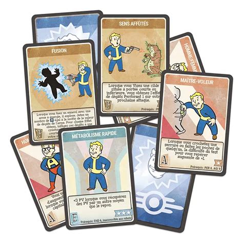 Fallout Fallout Cartes D Aptitudes Arkhane Asylum Edition De Jeu