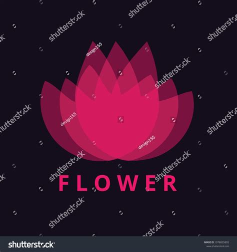 Lilly Flower Logo Design Template Stock Vector (Royalty Free ...