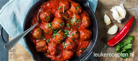 Albondigas Spaanse Gehaktballetjes In Tomatensaus Leukerecepten