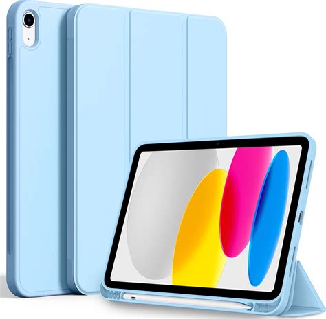 Cacoe Case For Ipad 10th Generation With Pencil Holder 2022 Soft Tpu